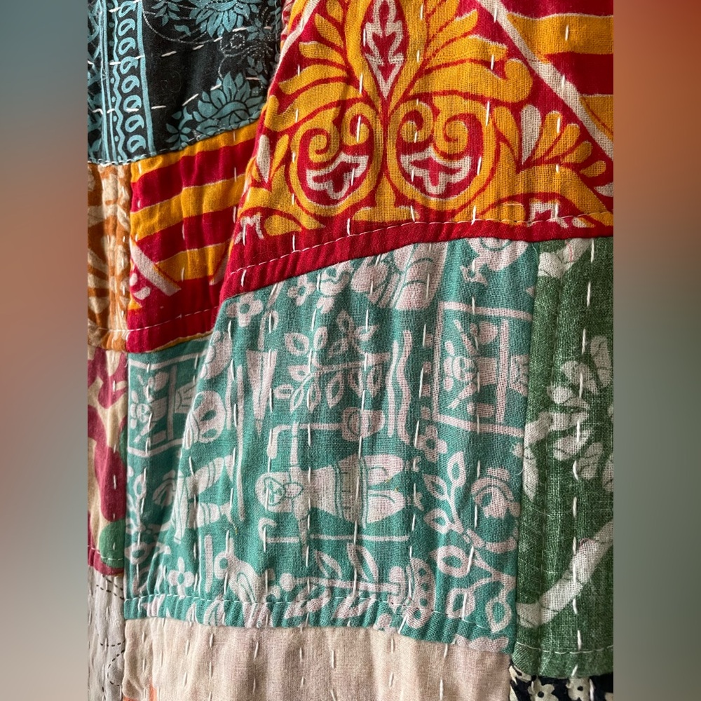 Kathmandu Multicolor Patchwork OVERALLS - Picture 7 of 14